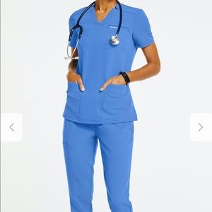 Jaanuu Ceil Blue Scrub Set